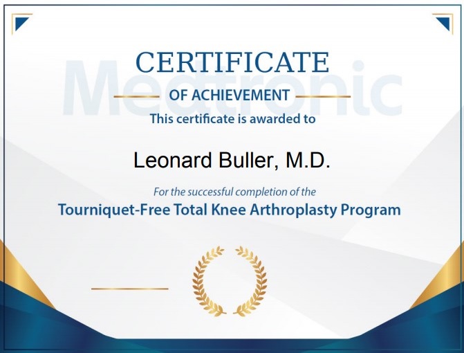 Tourniquet-Free Total Knee Arthroplasty Program